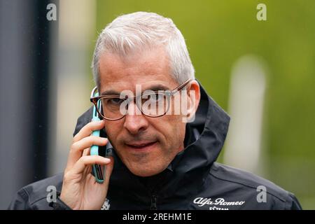 Alessandro Alunni Bravi (ITA) Alfa Romeo F1 Team ORLEN Team Principal während Freizeitaktivitäten am Freitag, 28. Juli, FORMEL 1 MSC-KREUZFAHRTEN BELGISCHER GRAND PR Stockfoto