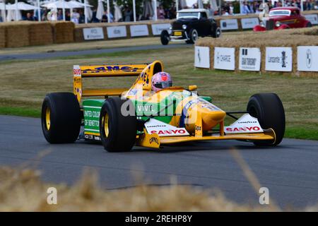 Lorina McLaughlin, Benetton-Ford B192, 30 Years of the Festival of Speed, eine Auswahl einiger der besten Autos und Fahrräder, die es je gab Stockfoto