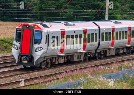 Transport für Wales-Diesel-Pendlerzug der Klasse 197. Stockfoto