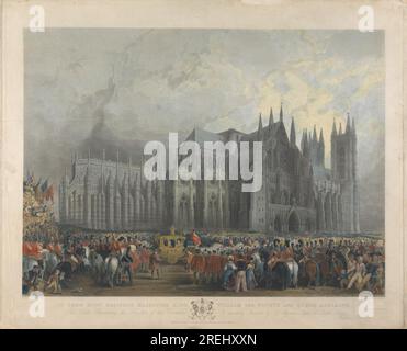 Krönung von König William IV. Und Königin Adelaide 1831 durch William Woolnoth Stockfoto