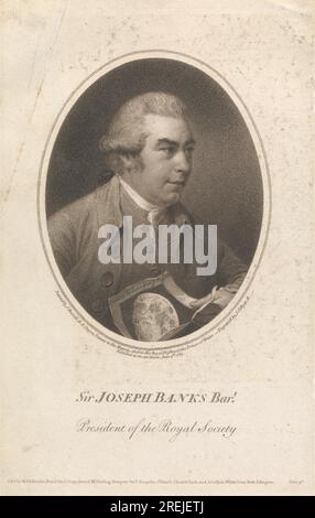 Sammlung von Abdrücken von Notable Dilettanti 1789 von Joseph Collyer Stockfoto