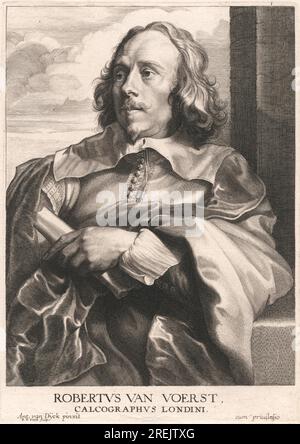 Robertus van Voerst, Calcographus Londini ca. 1635 von Robert van Voerst Stockfoto