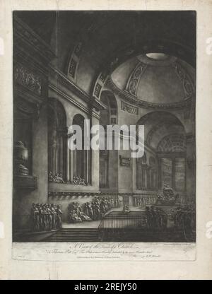 Blick auf das Innere einer Kirche zwischen 1765 und 1767 von Georges-Francois Blondel Stockfoto