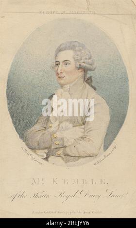 Mr. Kemble vom Theatre Royal, Drury Lane 1797 von William Nelson Gardiner Stockfoto