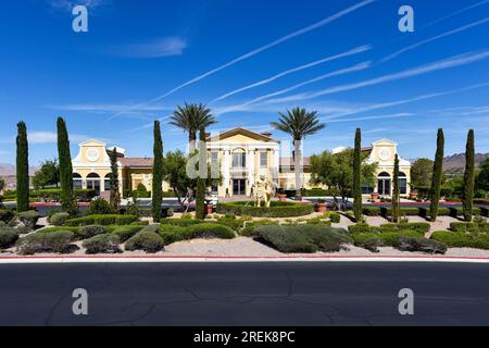 Via Visione Golf Community Club House am Lake Las Vegas, Nevada Stockfoto