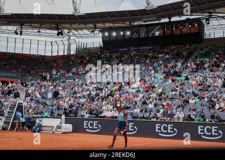 Hamburg, Hamburg, Deutschland. 28. Juli 2023. In Aktion während der HAMBURG EUROPEAN OPEN - Hamburg - Frauen Tennis, WTA250 (Kreditbild: © Mathias Schulz/ZUMA Press Wire) REDAKTIONELLER GEBRAUCH! Nicht für den kommerziellen GEBRAUCH! Kredit: ZUMA Press, Inc./Alamy Live News Stockfoto