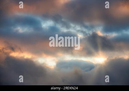 Stimmungsvoller Nachthimmel als Ersatz Stockfoto