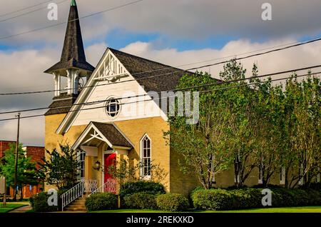Die Christuskirche ist am 11. Mai 2023 in Pascagoula, Mississippi, abgebildet. Die 1894 erbaute Kirche wurde 1888 gegründet. Stockfoto