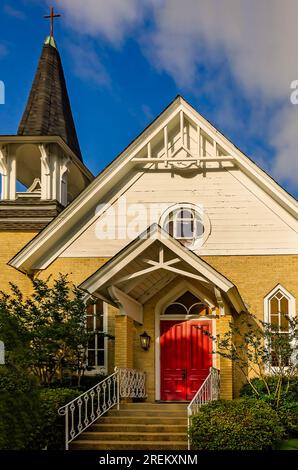 Die Christuskirche ist am 11. Mai 2023 in Pascagoula, Mississippi, abgebildet. Die 1894 erbaute Kirche wurde 1888 gegründet. Stockfoto