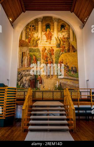 Innere Christianskirkjan (christliche Kirche), modernes Kirchengebäude, Klaksvik, Färöer Inseln, Dänemark Stockfoto