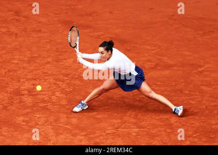 Hamburg, Hamburg, Deutschland. 27. Juli 2023. MARTINA TREVISAN (ITA) in Aktion bei den Hamburg European Open. (Kreditbild: © Mathias Schulz/ZUMA Press Wire) NUR REDAKTIONELLE VERWENDUNG! Nicht für den kommerziellen GEBRAUCH! Stockfoto