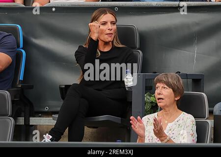 Hamburg, Hamburg, Deutschland. 28. Juli 2023. Sophia Thomalla (GER) in Aktion während der HAMBURG EUROPEAN OPEN - Hamburg - Mens Tennis, ATP500 (Kreditbild: © Mathias Schulz/ZUMA Press Wire) NUR REDAKTIONELLE VERWENDUNG! Nicht für den kommerziellen GEBRAUCH! Stockfoto