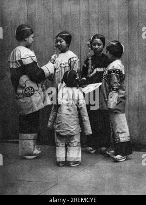 San Francisco, Kalifornien: ca. 1890 rettete Sklavenmädchen in Chinatown. Stockfoto