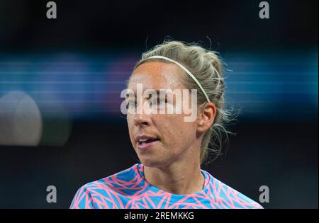 Juli 28 2023: Jordan Nobbs (England) schaut während eines Spiels auf , . Kim Price/CSM (Kreditbild: © Kim Price/Cal Sport Media) Kredit: CAL Sport Media/Alamy Live News Stockfoto