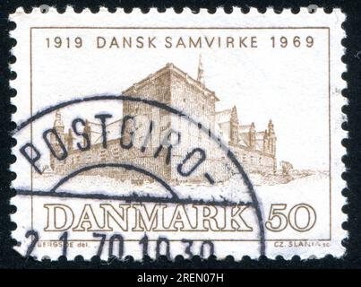 DÄNEMARK - CA. 1969: Stempel gedruckt von Dänemark, zeigt Schloss Kronborg, ca. 1969 Stockfoto