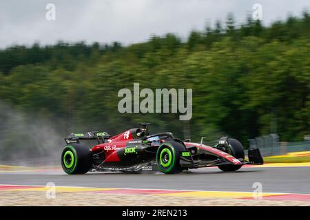 Stavelot, Belgien. 28. Juli 2023. Jul28. Bis 30. 2023. Juli Spa Francorshamps, Belgien während 2023 Formel 1 MSC Cruises Belgischer Grand Prix, Formel-1-Weltmeisterschaft - Qualifikation, Formel-1-Meisterschaft in Stavelot, Belgien, Juli 28 2023 Guthaben: Independent Photo Agency/Alamy Live News Stockfoto