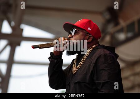 Toronto, Kanada. 28. Juli 2023. Rapper Big Boi (Outkast) tritt beim Toronto Festival of Beer auf dem CNE Bandshell Credit: Bobby Singh/Alamy Live News Stockfoto
