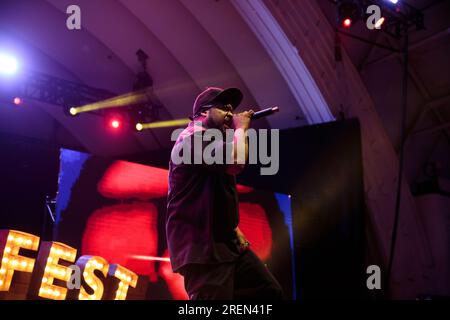 Toronto, Kanada. 28. Juli 2023. Rapper Ice Cube (O'Shea Jackson) tritt beim Toronto Festival of Beer Credit auf: Bobby Singh/Alamy Live News Stockfoto