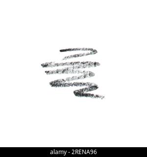 Vektor schwarz Liner- oder Markerstruktur Set-Eye-Bleistift, isoliert auf weißem Hintergrund. Dekorationselemente Stock Vektor