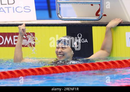 Fukuoka, Japan. 29. Juli 2023. Satomi Suzuki (JPN) Schwimmen : Wasserweltmeisterschaft Fukuoka 2023 Frauen 50m-mal Brustschlag in der Marine Messe Fukuoka Halle A in Fukuoka, Japan . Kredit: YUTAKA/AFLO SPORT/Alamy Live News Stockfoto