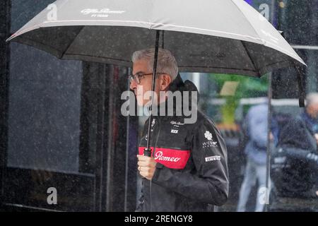 Circuit de Spa-Francorchamps, Stavelot, Belgien, 28. Juli 2023, Alessandro Alunni Bravi (ITA) Alfa Romeo F1 Team ORLEN Teamleiter während 2023 Fo Stockfoto