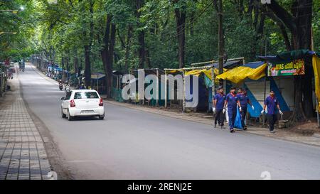 Der Bahnhof Nilambur Road ist ein Bahnhof, der die Stadt Nilambur im Malappuram-Bezirk Kerala, Indien, bedient. 10. Juli 2023 Stockfoto