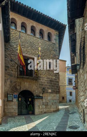 Hotel Albarracin im alten Palast der Brigadiera, Albarracín, Teruel, Aragon, Spanien, Europa Stockfoto