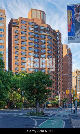 West Village: 14 Horatio Street, Van Gogh, ist ein Hochhaus im Greenwich Village Historic District in Manhattan. Stockfoto