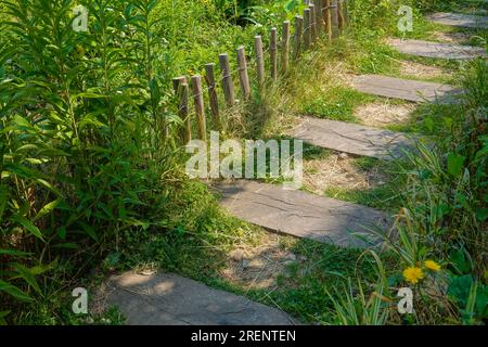 Paris, Parc Saint-Ambroise, Jardin Truillot // Paris, Parc Saint-Ambroise, Jardin Truillot Stockfoto