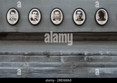 Budapest, Andrassy Ut, Haus des Terrors // Budapest, Andrassy Ut, House of Terror Stockfoto