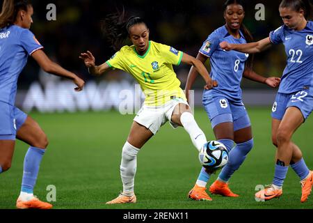 Brisbane, Australien. 29. Juli 2023. Adriana aus Brasilien wird beim FIFA Women's World Cup 2023 France Women vs Brazil Women Group F im Suncorp Stadium, Brisbane, Australien, am 29. Juli 2023 (Foto von Patrick Hoelscher/News Images) in Brisbane, Australien, am 7./29. Juli 2023 gesehen. (Foto: Patrick Hoelscher/News Images/Sipa USA) Guthaben: SIPA USA/Alamy Live News Stockfoto