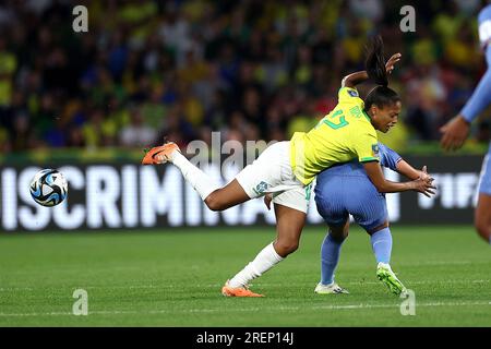 Brisbane, Australien. 29. Juli 2023. Ary Borges aus Brasilien ist während des FIFA Women's World Cup 2023 France Women vs Brazil Women Group F im Suncorp Stadium, Brisbane, Australien, am 29. Juli 2023 (Foto von Patrick Hoelscher/News Images) in Brisbane, Australien, am 7./29. Juli 2023 zu sehen. (Foto: Patrick Hoelscher/News Images/Sipa USA) Guthaben: SIPA USA/Alamy Live News Stockfoto