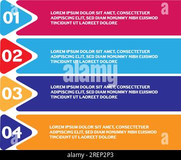 Vektoren und Marketingsymbole für Infografiken können für Workflow-Layouts, Diagramme, Jahresberichte und Webdesign verwendet werden. Geschäftskonzept Stock Vektor