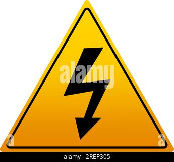 Hochspannungs-Zeichen Stock Vektor