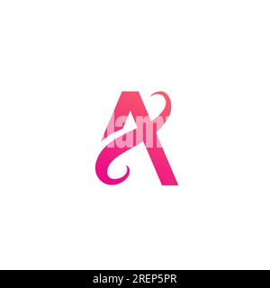 Schreiben Sie Ein elegantes Logo. Ein einfaches Logo Stock Vektor