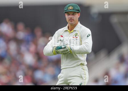 London, Großbritannien. 29. Juli 2023. Alex Carey aus Australien beim LV= Insurance Ashes Fifth Test Series Day Three Match England gegen Australien im Kia Oval, London, Großbritannien, 29. Juli 2023 (Foto von Gareth Evans/News Images) in London, Großbritannien, am 7./29. Juli 2023. (Foto: Gareth Evans/News Images/Sipa USA) Guthaben: SIPA USA/Alamy Live News Stockfoto