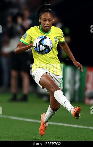 Brisbane, Australien. 29. Juli 2023. Ary Borges aus Brasilien ist während des FIFA Women's World Cup 2023 France Women vs Brazil Women Group F im Suncorp Stadium, Brisbane, Australien, am 29. Juli 2023 (Foto von Patrick Hoelscher/News Images) in Brisbane, Australien, am 7./29. Juli 2023 zu sehen. (Foto: Patrick Hoelscher/News Images/Sipa USA) Guthaben: SIPA USA/Alamy Live News Stockfoto