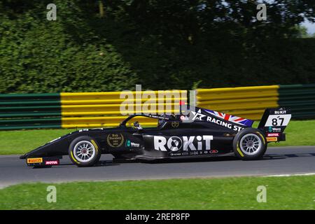 Dalton on Tees, 29. Juli 2023. Deagen Fairclough für JHR-Entwicklungen bei der britischen Meisterschaft ROKIT F4 auf dem Croft Circuit. Kredit: Colin Edwards/Alamy Live News Stockfoto