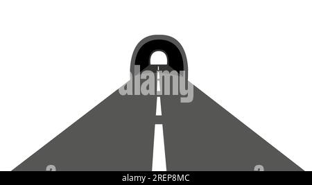 Tunnelsymbol für den einfachen Vektor Stock Vektor