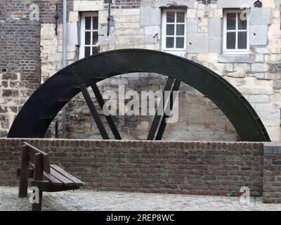 Die Wassermühle Bisschopsmolen (Bishop's Mill) befindet sich im Viertel Jeker in Maastricht, Niederlande Stockfoto