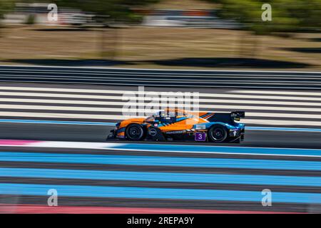 Lemans Cup 2023 im Circuit Paul Ricard, Castellet, FRANKREICH, 16/07/2023 Florent 'MrCrash' B.. Stockfoto