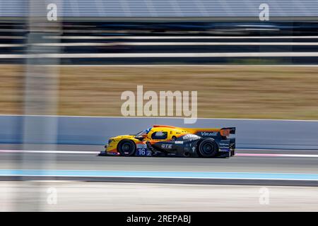 Lemans Cup 2023 im Circuit Paul Ricard, Castellet, FRANKREICH, 16/07/2023 Florent 'MrCrash' B.. Stockfoto