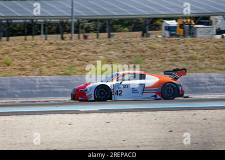 Lemans Cup 2023 im Circuit Paul Ricard, Castellet, FRANKREICH, 16/07/2023 Florent 'MrCrash' B.. Stockfoto