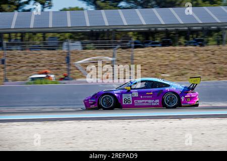 Lemans Cup 2023 im Circuit Paul Ricard, Castellet, FRANKREICH, 16/07/2023 Florent 'MrCrash' B.. Stockfoto