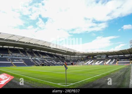 Hull, UK. 29. Juli 2023 Football League-freundlich: Hull City AFC gegen FC Nantes. Das Spiel, vor dem Spiel. Kredit Paul Whitehurst/Alamy Live News Stockfoto