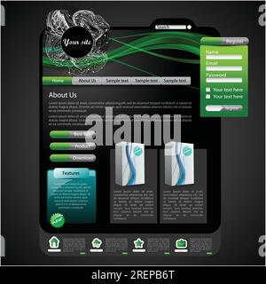 Website-Templates Stock Vektor