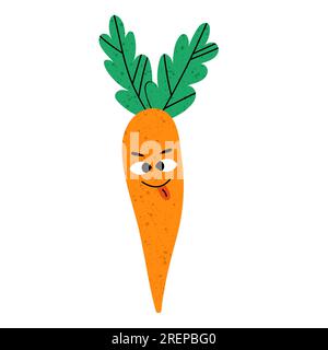 Süße orangefarbene Karotte Stock Vektor