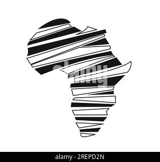 Afrika Karte Vektor-illustration Stock Vektor