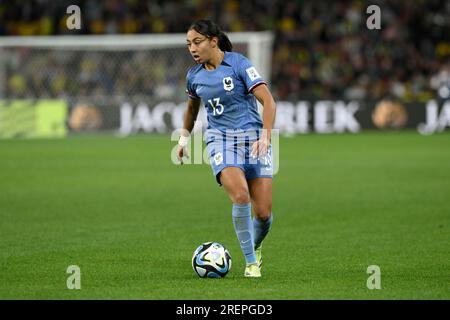 29. Juli 2023; Brisbane Stadium, Brisbane, Queensland, Australien: FIFA Womens World Cup Group F Fußball, Frankreich gegen Brasilien; Selma Bacha von Frankreich Stockfoto