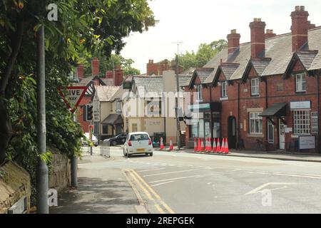 Hawarden-Dorf. Flintshire Nordwales Stockfoto